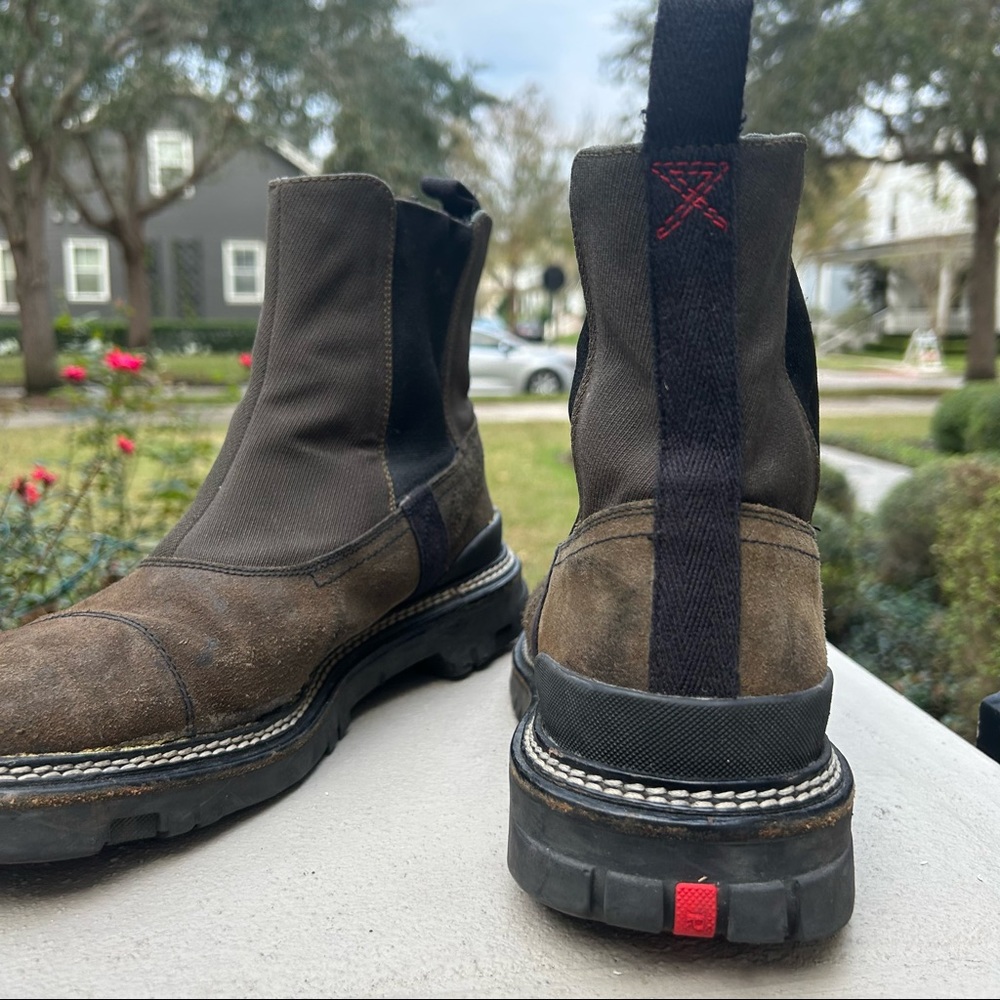 Authentic gently worn Prada Men’s Leather Boots in Brown